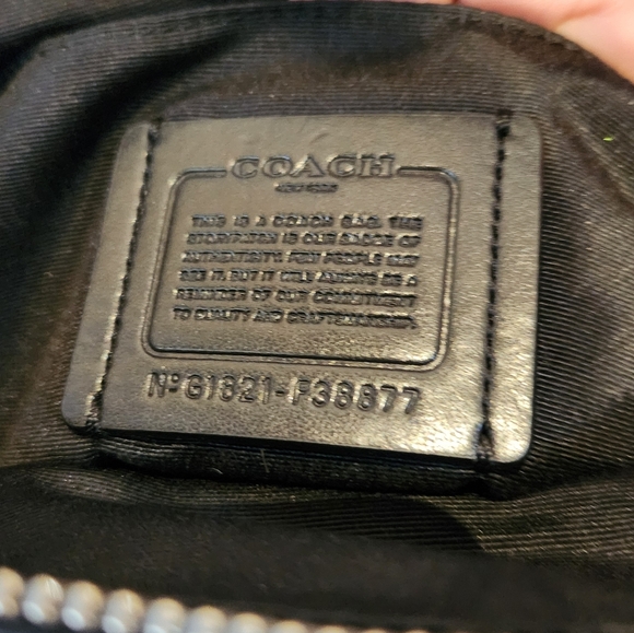 Coach Metallic Gray/ Silver  Leather EMMA Bag - Picture 6 of 9